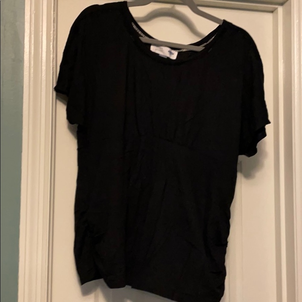 Black maternity top
